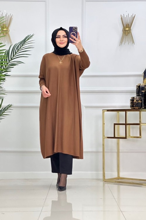 EVİN TRİKO TUNİK-SÜTLÜ KAHVE Sütlü Kahve