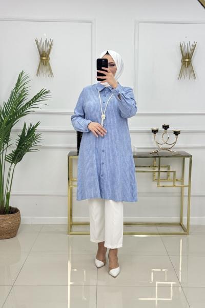 FERİDE TUNİK-MAVİ Mavi