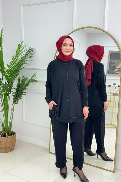 HASRET SANDY TAKIM - SİYAH Siyah