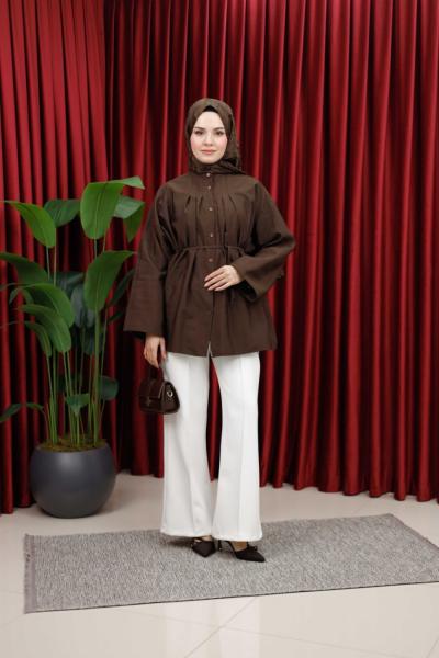 HOLA GÖMLEK - KAHVERENGİ Kahverengi