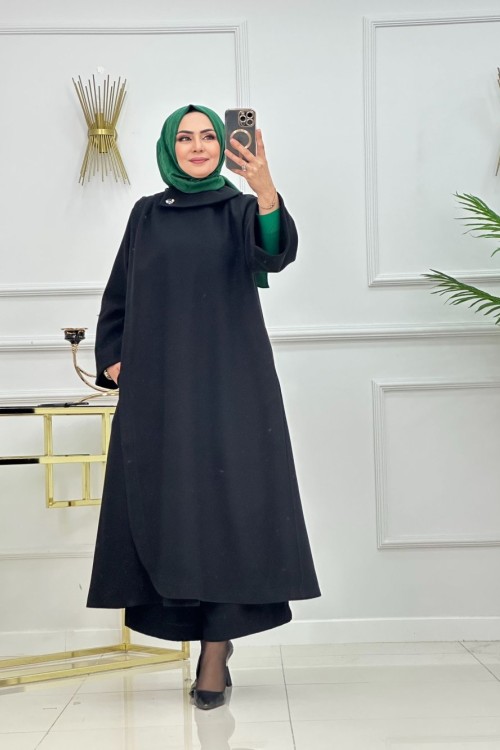 HÜRREM KAP KIŞLIK-SİYAH Siyah