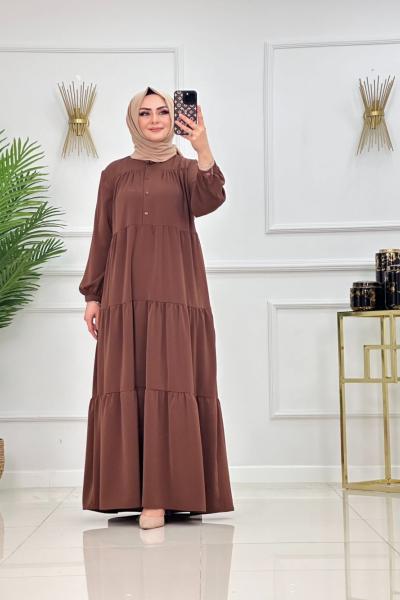 İrem Elbise Kahverengi