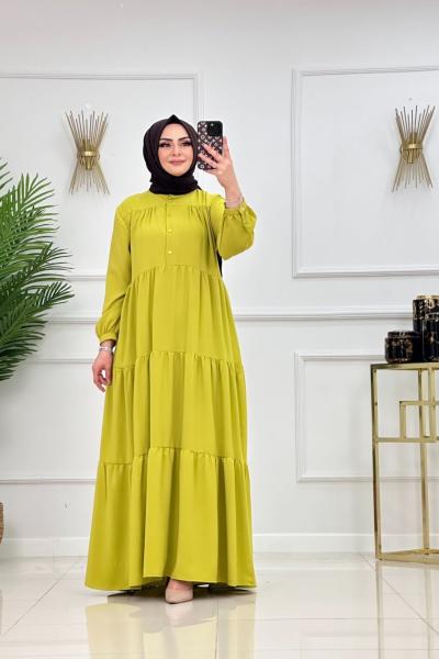 İrem Elbise Yağ Yeşili