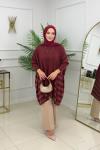 LALE TRİKO TUNİK-BORDO Bordo