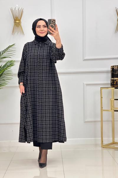 LİNA GÖMLEK - SİYAH  Siyah