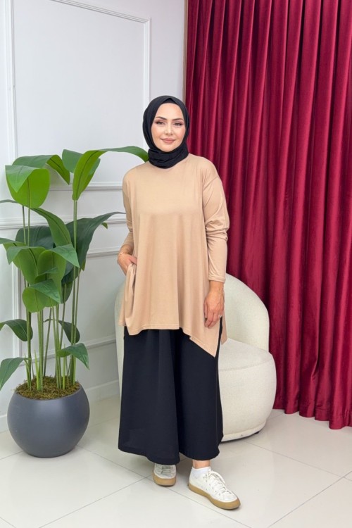 LİNA PENYE TUNİK - CAMEL Camel