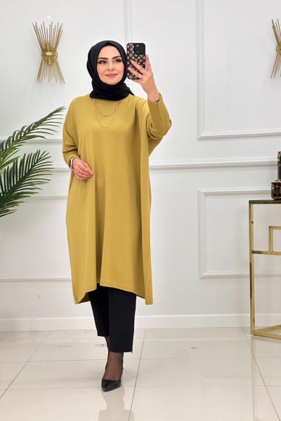 LOREN TUNİK-YAĞ YEŞİLİ Yağ Yeşili