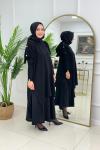 LUMİA MERSERİZE TUNİK - SİYAH Siyah
