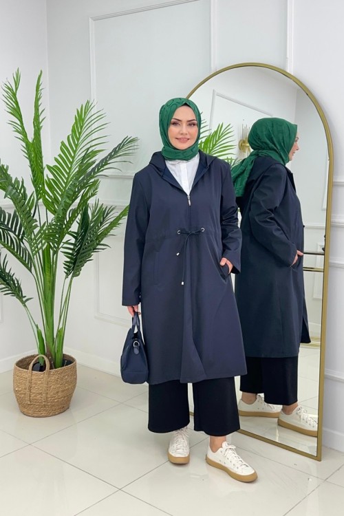 LUVİA YAĞMURLUK - LACİVERT Lacivert