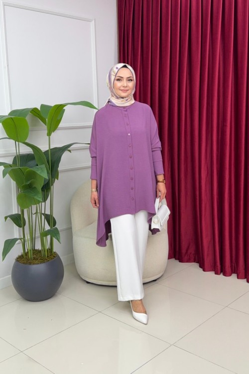 MANOLYA GÖMLEK - LİLA  Lila