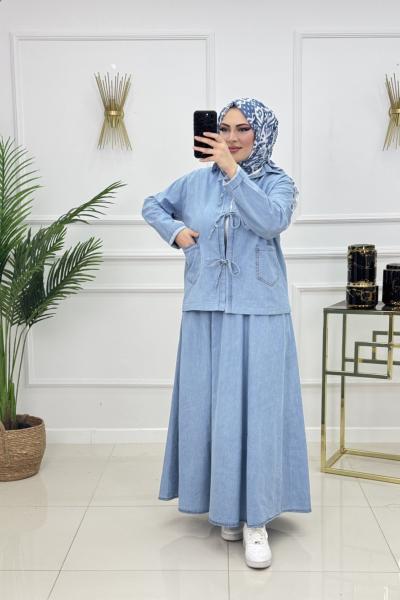 MAYSA DENİM TAKIM-MAVİ Mavi