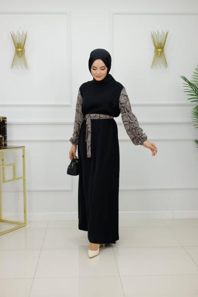 NESLİHAN ELBİSE-SİYAH Siyah