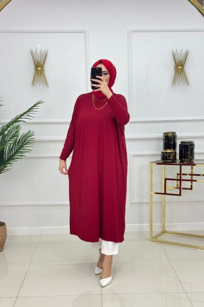 NESRİN TUNİK- BORDO  Bordo
