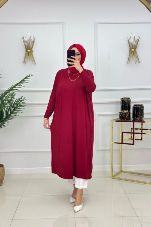 NESRİN TUNİK- BORDO Bordo