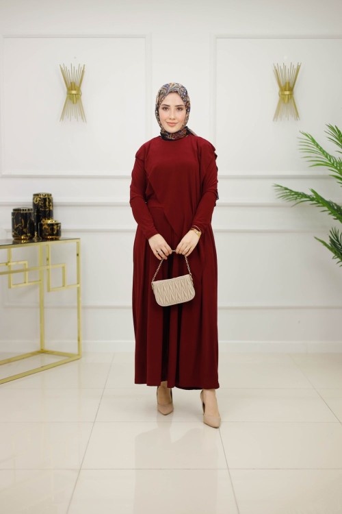 NİL SANDY TAKIM-BORDO Bordo