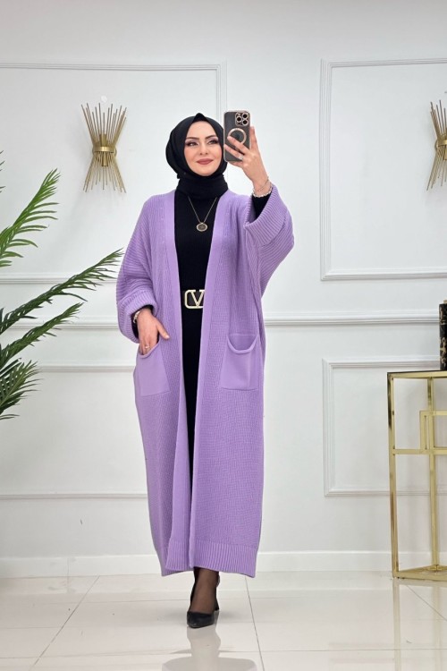 NİLAY TRİKO HIRKA-LİLA Lila