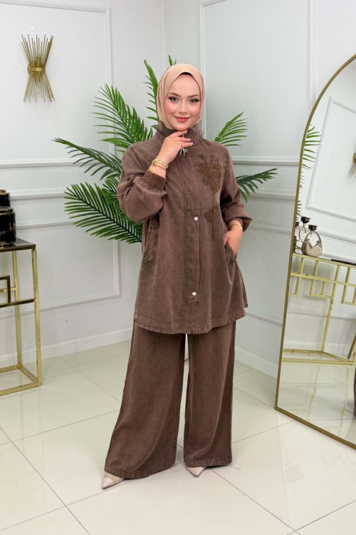 NİLEM TAKIM - KAHVERENGİ Kahverengi