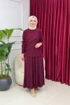OYA ETEKLİ TAKIM - BORDO Bordo