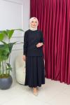 OYA ETEKLİ TAKIM - SİYAH Siyah