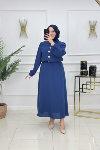 ÖZGE ETEKLİ TAKIM-LACİVERT Lacivert