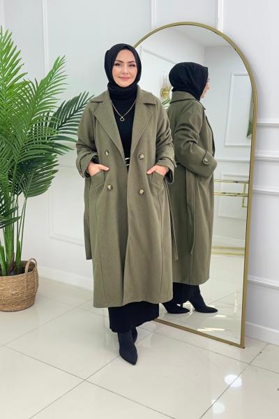 PREMIUM KAŞE KABAN - HAKİ Haki