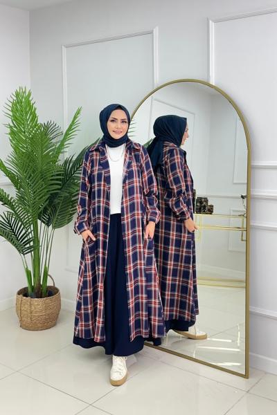 RANA EKOSE TUNİK - LACİVERT Lacivert