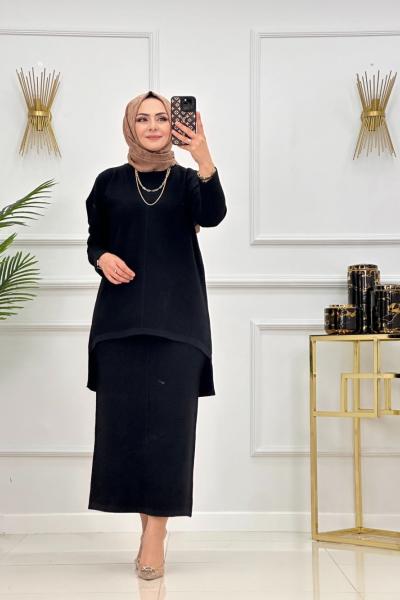 SADEM ETEKLİ TAKIM-SİYAH Siyah