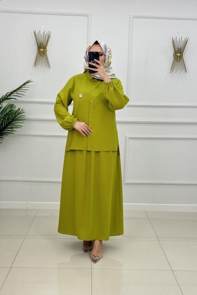 SELİN ETEKLİ TAKIM-YAĞ YEŞİLİ Yağ Yeşili