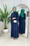 SEVİM ELBİSE - LACİVERT Lacivert
