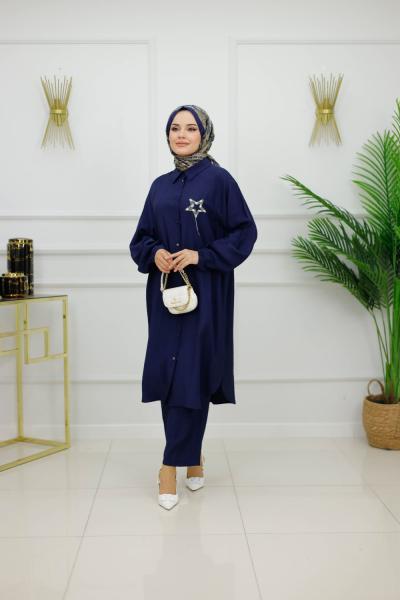 ŞİRİN TUNİK TAKIM-LACİVERT Lacivert