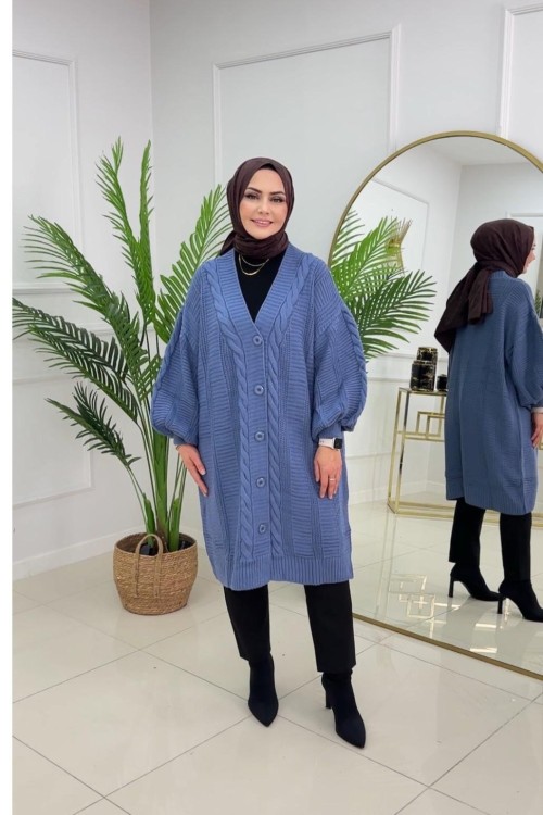 SİTARE HIRKA - İNDİGO MAVİ İndigo mavi