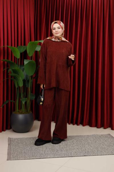 SOFT ANGORA TAKIM - BORDO Bordo