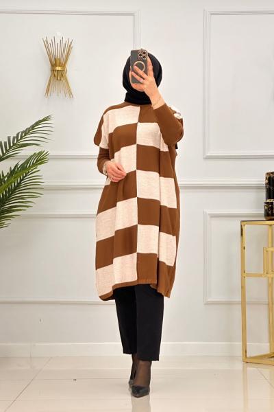 SURA TUNİK-KAHVERENGİ Kahverengi