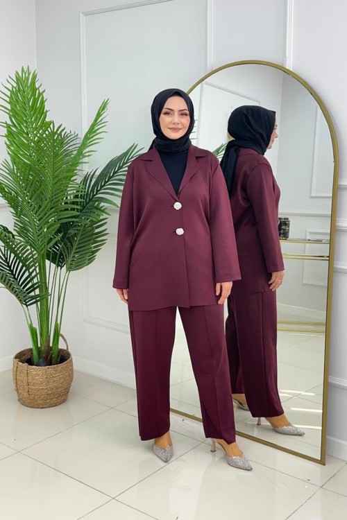 VİLDAN TAKIM - BORDO Bordo
