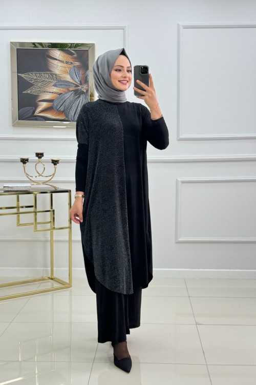 ZEHRA TUNİK -GÜMÜŞ Gri