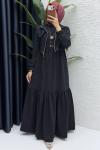 Alya Elbise Takım Tesettür Giyim  Siyah