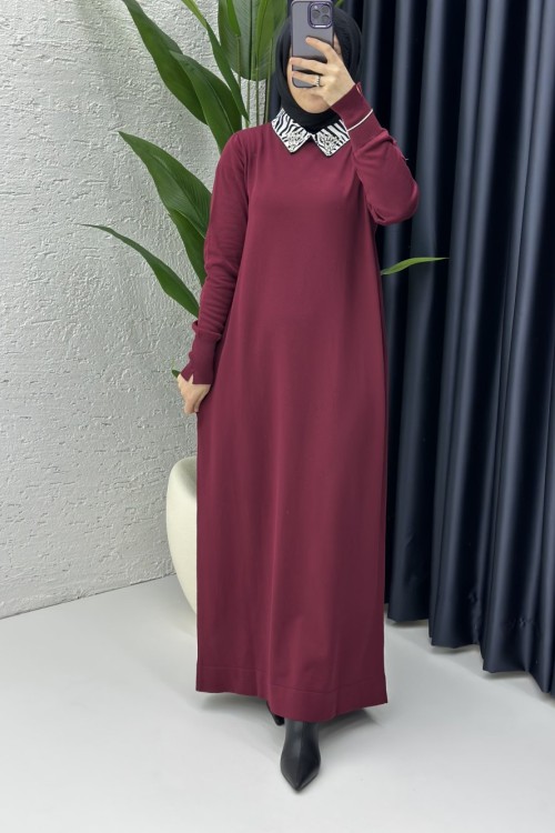 Eylem Elbise Bordo