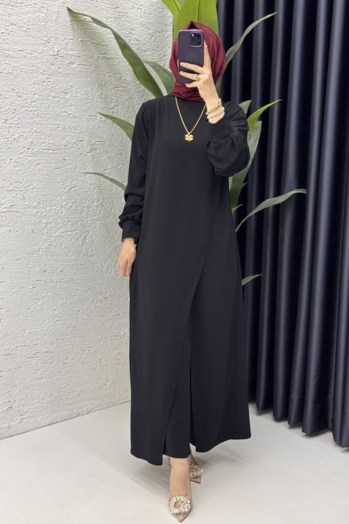Neslişah Pantolon Takım Siyah