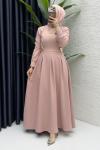 Piraye Elbise Tesettür Giyim  Gül